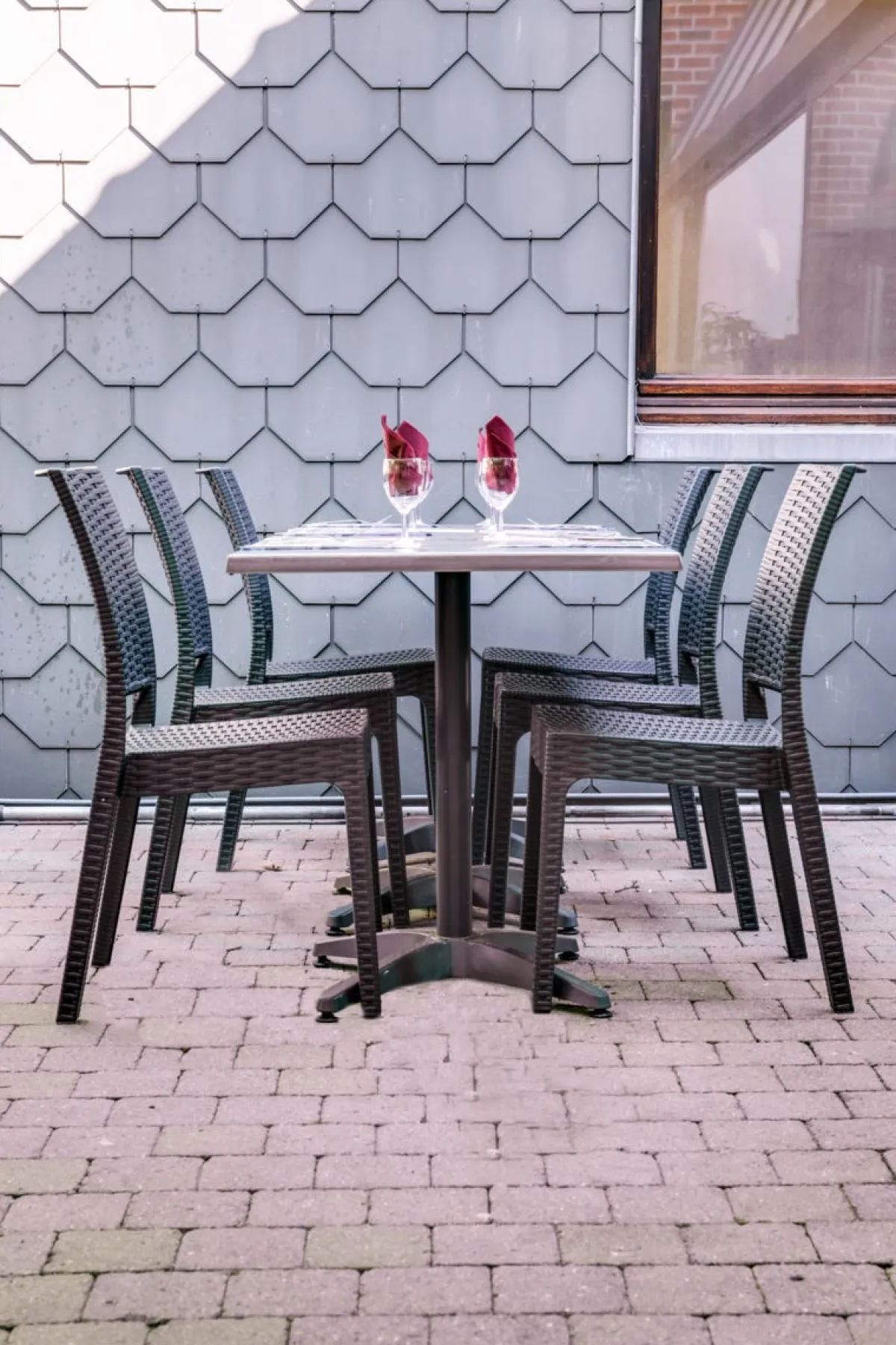 FLEXMOB Pied de table noir 63x63x73 cm Monza Best