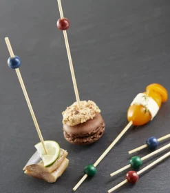 Piques boules multicolore 15 cm (200 pièces) - Aucune