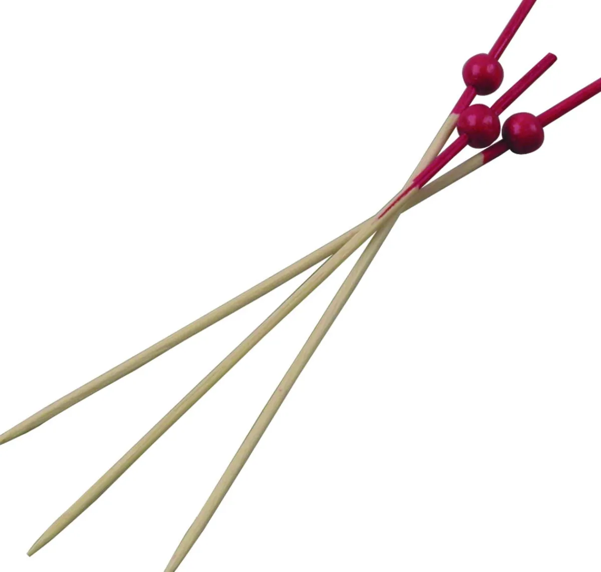 Piques boules rouge 12 cm (500 pièces) - EARTH ESSENTIALS New