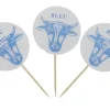Piques à steak "bleu" 6,5 cm (100 pièces) - EARTH ESSENTIALS Outlet