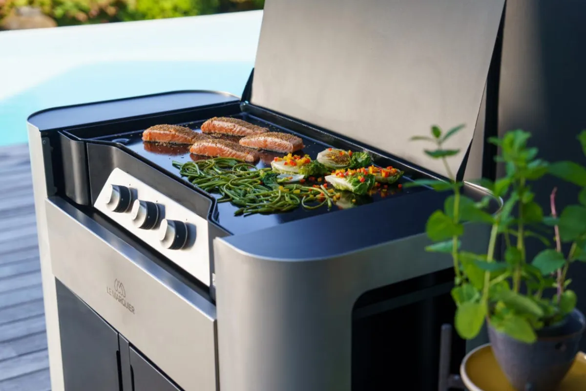 Plancha à gaz gaz 6,9 kW Exclusive 375 - LE MARQUIER New