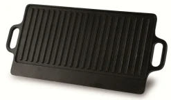 Plancha rectangulaire fonte d'acier 42x23 cm - Aucune Hot