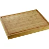Planche à découper bambou 40x30x4 cm Oxstal (4 pièces) - PRO.MUNDI Discount