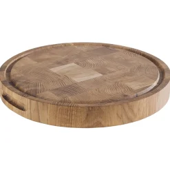 Planche à découper bois Ø 330 mm Profi - APS Discount