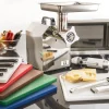 PRO.COOKER Planche à découper polyéthylène haute densité (pehd) marbre gris 60x40 cm Pâtissier Sans rigole Réversible Discount