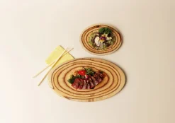 DE LA ROCA Planche ovale bouleau 48 cm Outlet