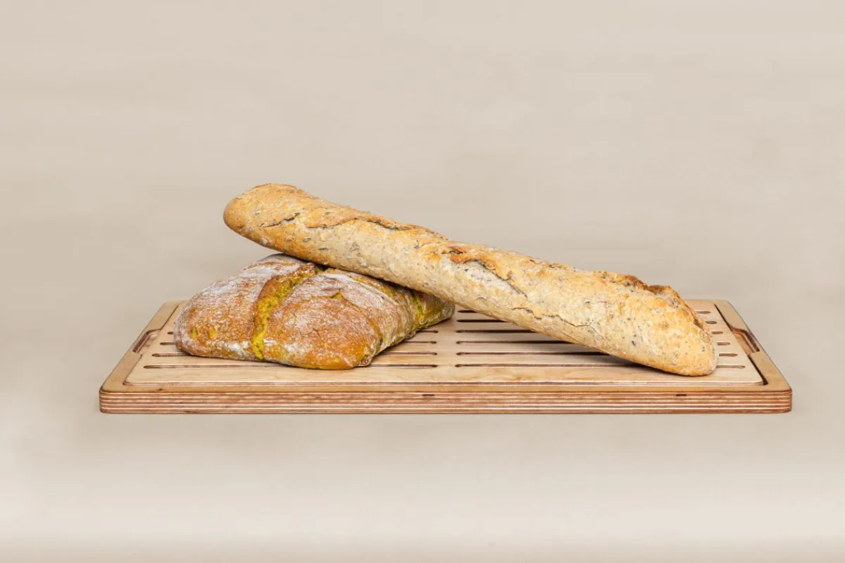 DE LA ROCA Planche à pain bouleau 46x26 cm New