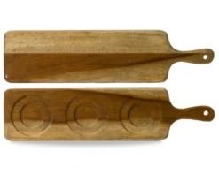 DUDSON Planche rectangulaire marron acacia 46,9 cm Wood Best