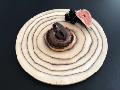 Planche rond brun bouleau Ø 15 cm - DE LA ROCA Outlet