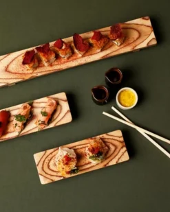 DE LA ROCA Planche à sushis rectangulaire brun bouleau 27 cm Best