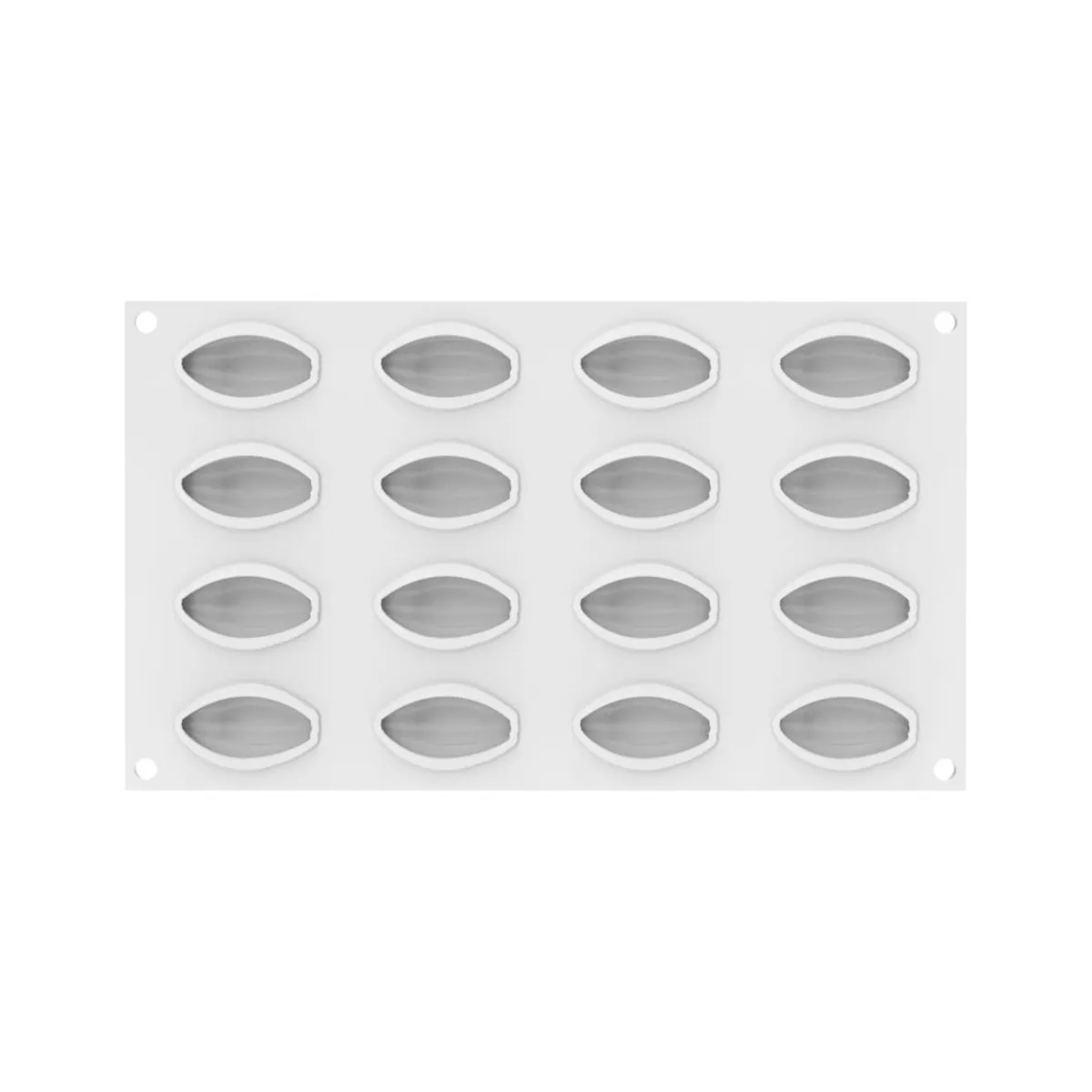 Plaque 16 cabosses cacao silicone GN 1/3 30x17,5x1,9 cm - Aucune Best