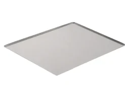 DE BUYER Plaque de cuisson non perforé aluminium Pâtissier 60x40 cm 1,5 mm Bords pincés Discount