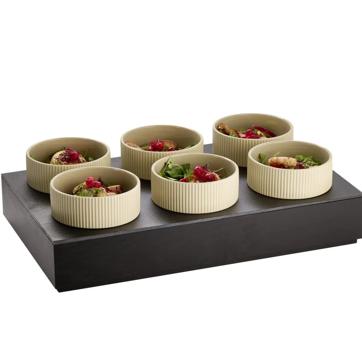 Plaque gn1/1 avec 6 trous ardoise noir 53x32,5x1 cm The Grid - APS Best