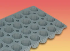 Plaque 28 mini cannelés silicone GN 1/3 30x17,6x3,5 cm Elastomoule - DE BUYER Hot