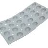 DE BUYER Plaque 24 mini demi-sphères silicone GN 1/3 30x17,6x1,5 cm Elastomoule Discount