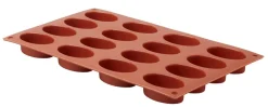 Plaque 16 petit fours ovales silicone GN 1/3 29,5x17,5x2 cm - PRO.COOKER Best