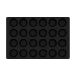 Plaque 24 savarins ronds silicone Pâtissier 60x40x3,5 cm - Aucune Clearance