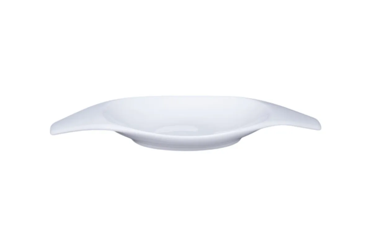 Plat avec anse blanc porcelaine bone china 30 cm Feelings - RAK Outlet