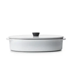 REVOL Plat avec couvercle ovale blanc porcelaine culinaire 19x13 cm  Caractère