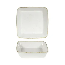 CHURCHILL Plat buffet porcelaine vitrifiée barley white 25x25x6,2 cm 2 L Stonecast Hints Sale