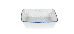 Plat buffet porcelaine vitrifiée Hints Indigo 25x25x6,2 cm 2 L Stonecast Hints - CHURCHILL Discount