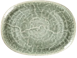 RAK Plat coupe ovale Sage porcelaine vitrifiée 28 cm Krush Discount