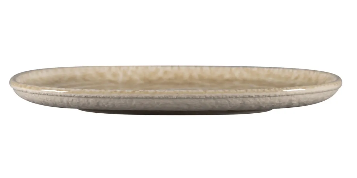 RAK Plat coupe ovale vanilla porcelaine vitrifiée 25 cm Krush