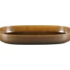 Plat creux ovale bronze porcelaine vitrifiée 33,2 cm stone Ease - RAK Best