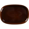 RAK Plat creux ovale cuivre porcelaine vitrifiée 33,2 cm stone Ease New