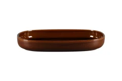 RAK Plat creux ovale cuivre porcelaine vitrifiée 33,2 cm stone Ease New