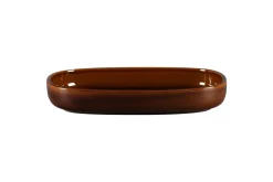 RAK Plat creux ovale cuivre porcelaine vitrifiée 30 cm stone Ease Sale