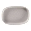 Plat creux ovale gris porcelaine vitrifiée 30 cm stone Ease - RAK Sale