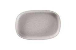 Plat creux ovale gris porcelaine vitrifiée 30 cm stone Ease - RAK Sale