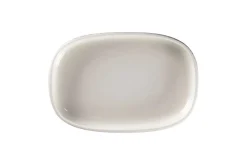 Plat creux ovale gris porcelaine vitrifiée 30 cm stone Ease - RAK Outlet