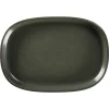 Plat creux ovale noir porcelaine vitrifiée 33,2 cm stone Ease - RAK Sale