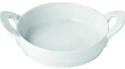 PILLIVUYT Plat à crème brûlée rond blanc porcelaine culinaire Ø 12 cm Toulouse New