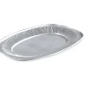 Plat de présentation rectangulaire gris aluminium 35,1x24,3x2,3 cm (10 pièces) - Aucune Clearance