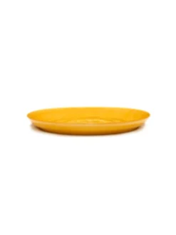 SERAX Plat de présentation rond sunny yellow - points noirs grès émaillé Ø 35 cm Feast By Ottolenghi Online