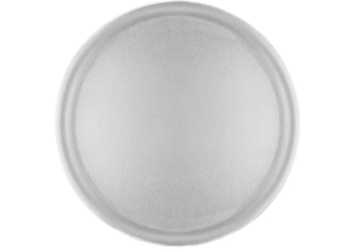 Plateau anti-dérapant polyester argent Ø 45 cm Limo - PLATEX Clearance