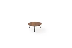Plateau avec pieds noyer Ø 32,5 cm 14 cm Alto - CRASTER New