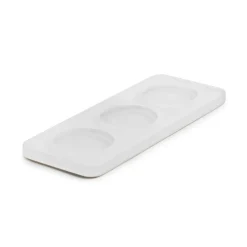 Plateau avec pieds résine Nacryl® blanc 18,5x7x1 cm Mealplak - REVOL New