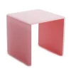 Plateau avec pieds résine Nacryl® rose 20x20x20,5 cm Mealplak - REVOL Discount