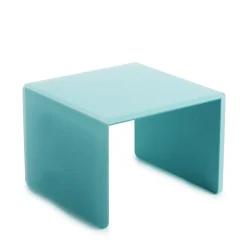 Plateau avec pieds résine Nacryl® bleu 20x20x15,5 cm Mealplak - REVOL Online