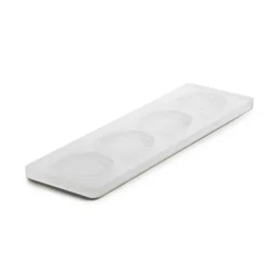 Plateau avec pieds résine Nacryl® blanc 23,5x7x1 cm Mealplak - REVOL Sale