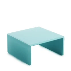 REVOL Plateau avec pieds résine Nacryl® bleu 20x20x10,5 cm Mealplak Clearance