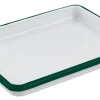 Aucune Plateau blanc acier émaillé 16,5 cm