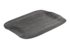 PLATEX Plateau bois Cèdre foncé 41x29 cm Papillon New