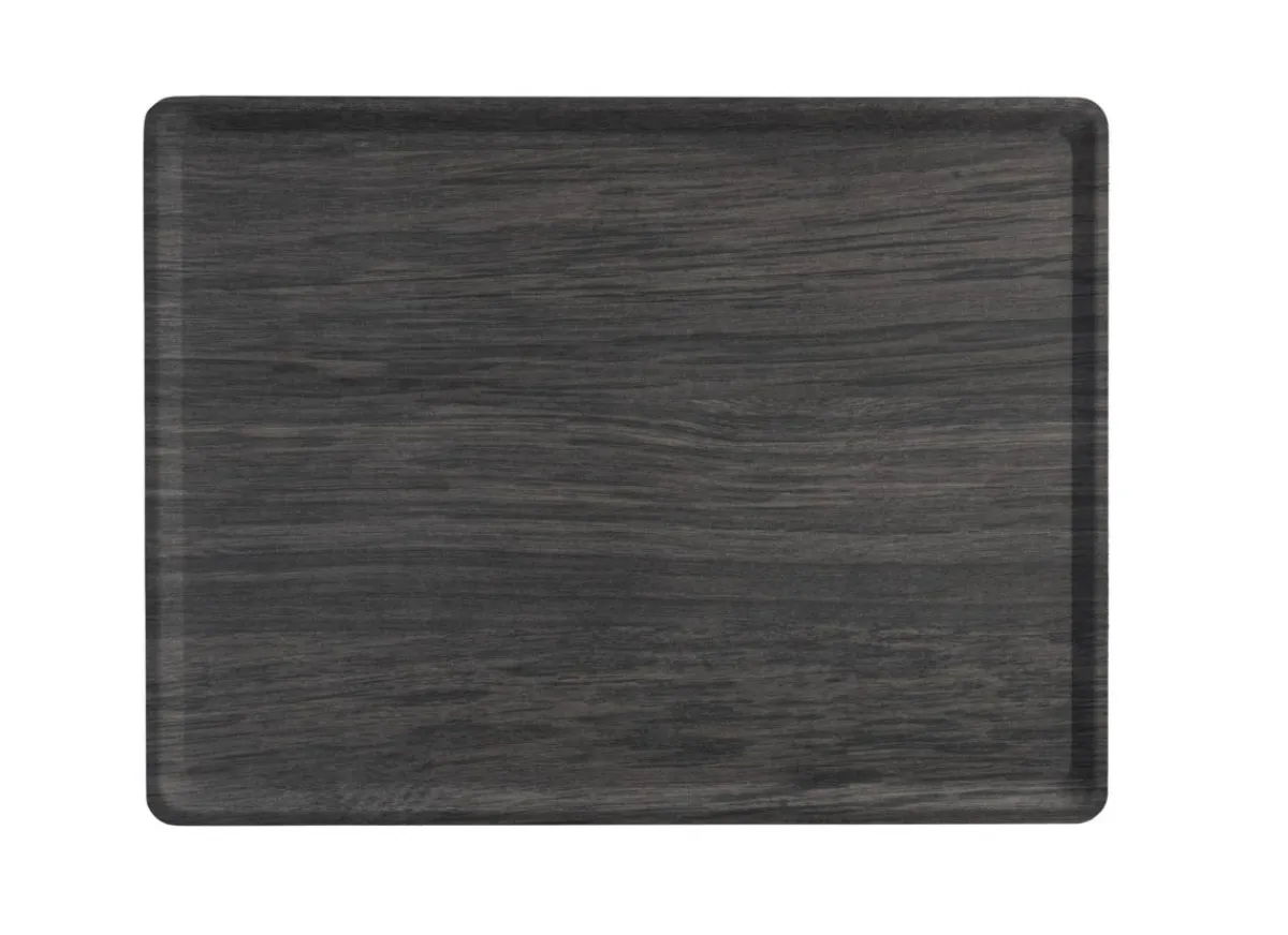 Plateau bois Cèdre foncé 37x28 cm Slim - PLATEX Sale