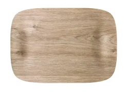 Plateau bois Chêne clair 41x29 cm Papillon - PLATEX Sale