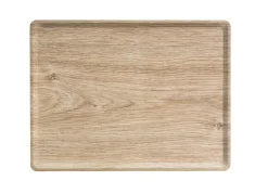 PLATEX Plateau bois Chêne clair 37x28 cm Slim Clearance